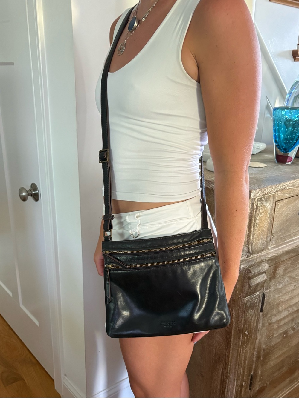Black Margot Crossbody Bag